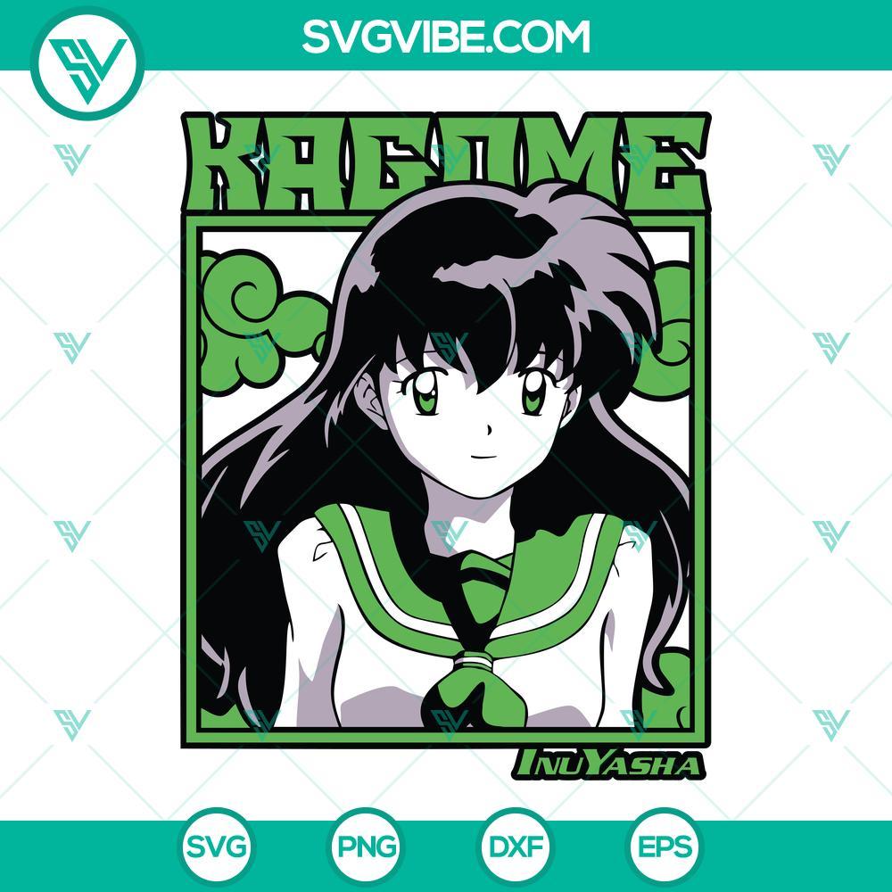 kagome svg inuyasha svg png dxf eps cut files 10 mockup