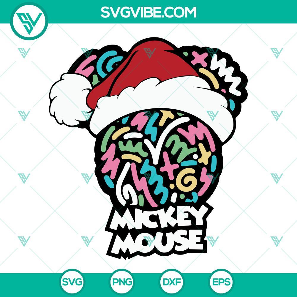 mickey mouse christmas svg mickey santa hat svg christmas svg mickey mouse svg 10 mockup