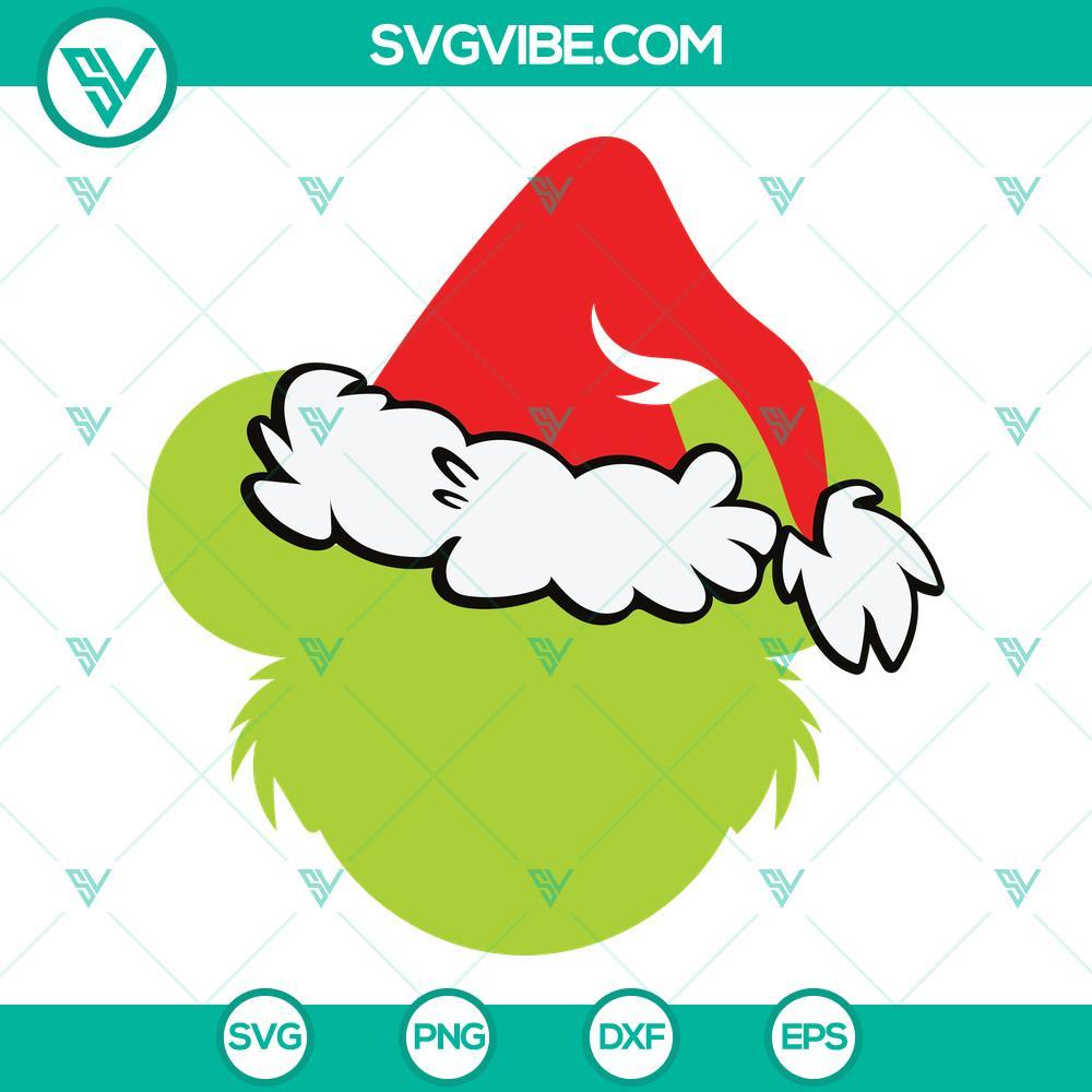 grinch mickey head svg grinch christmas svg mickey grinch svg silhouette cut files cricut 8 mockup