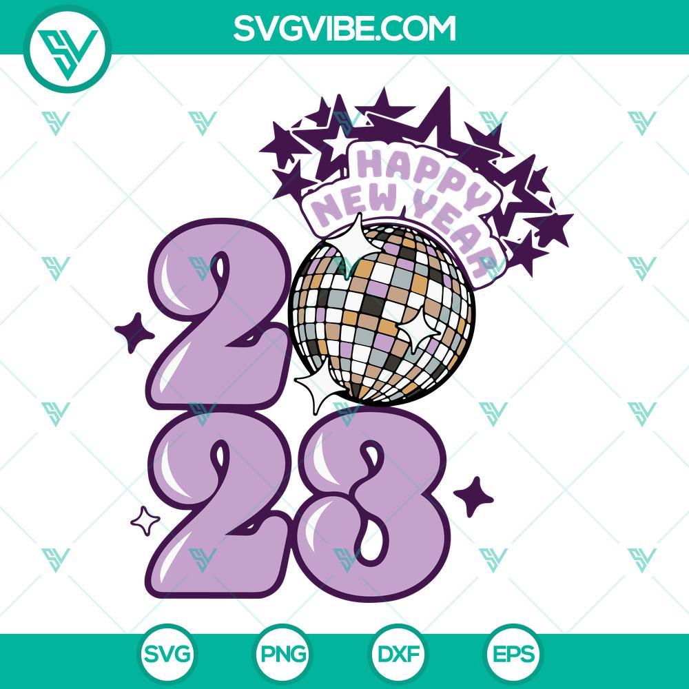 2023 happy new year svg happy new year svg 2023 svg 2023 disco ball svg 1 mockup