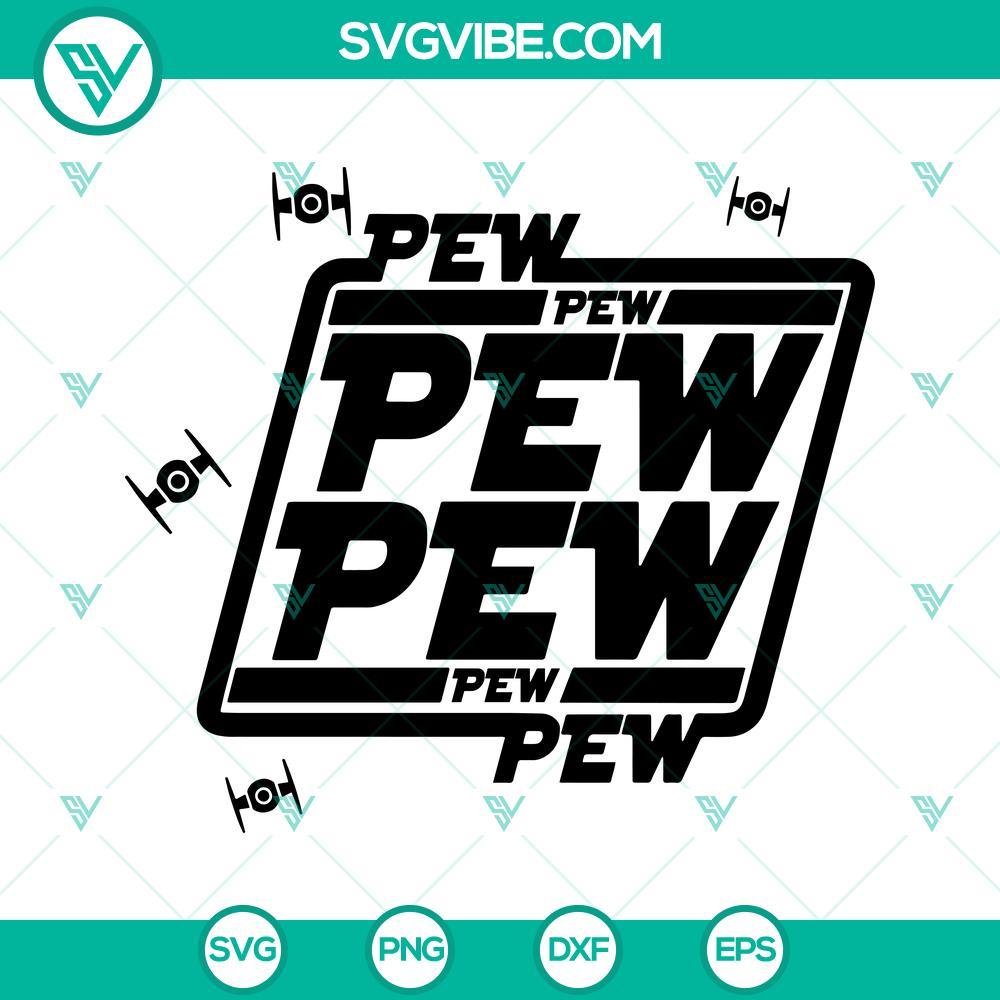 pew pew pew star wars svg force with you svg png dxf eps cut file 1 mockup