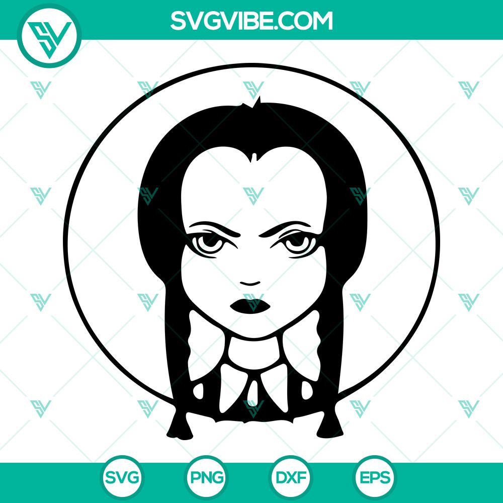 wednesday addams svg horror moive svg addams family svg png dxf eps file 4 mockup