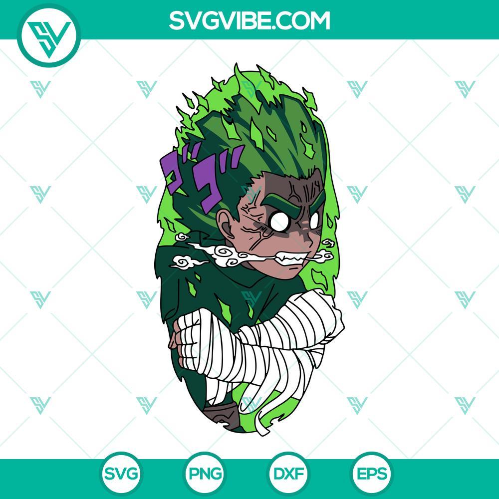 rock lee svg guy svg naturo svg japanese svg anime svg 4 mockup