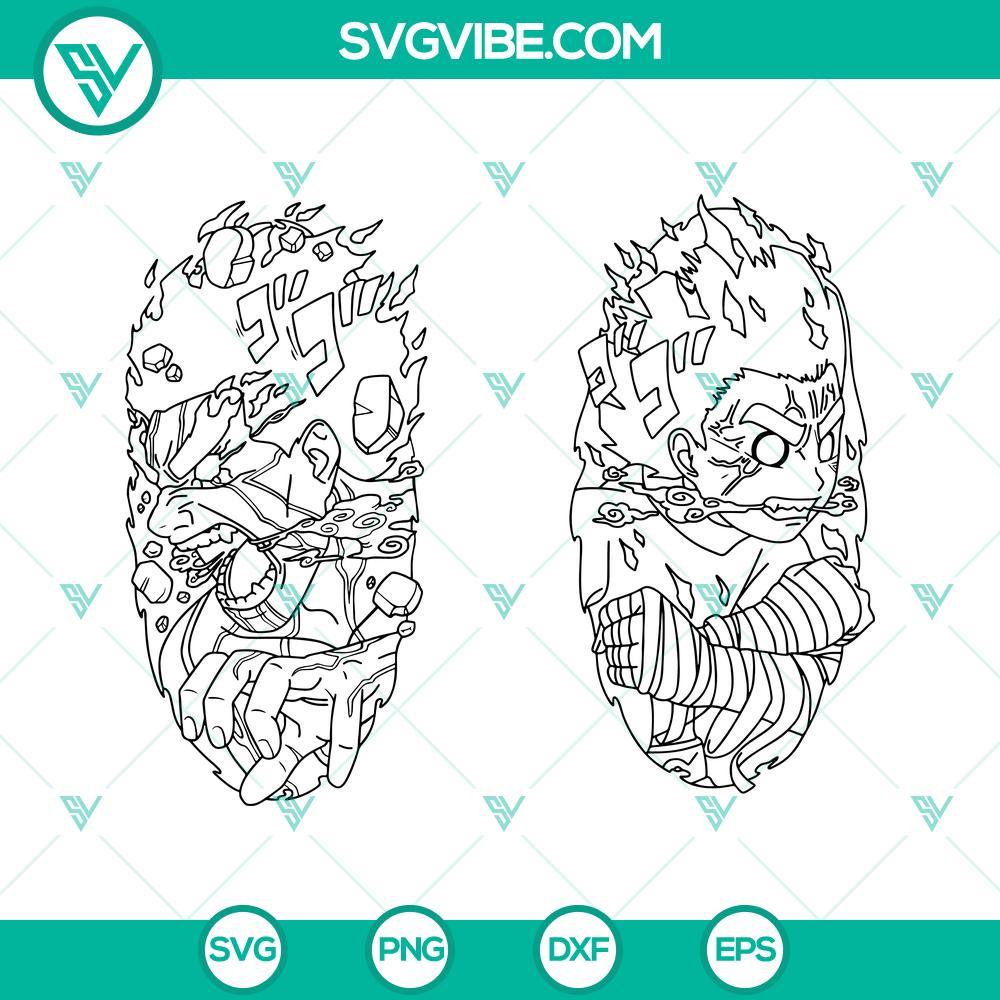 rock lee guy svg naturo svg anime svg png dxf eps cutting files 6 mockup