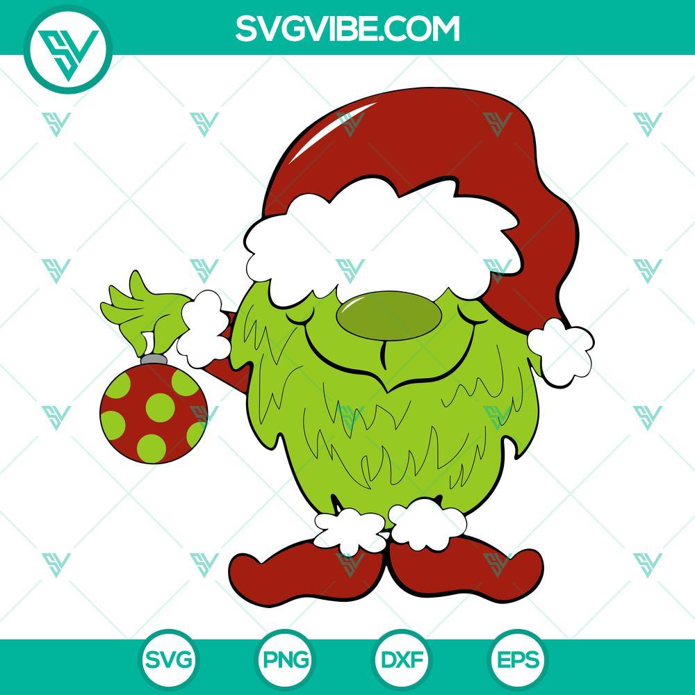 grinch gnome svg christmas gnome svg png dxf eps files for cricut 6 mockup