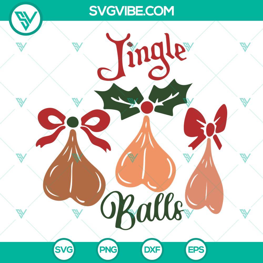 jingle balls ornaments christmas svg christmas bells svg funny christmas svg 5 mockup