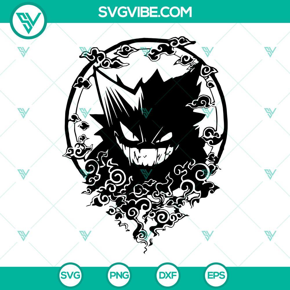 gengar svg pokemon svg png dxf eps cut files 7 mockup