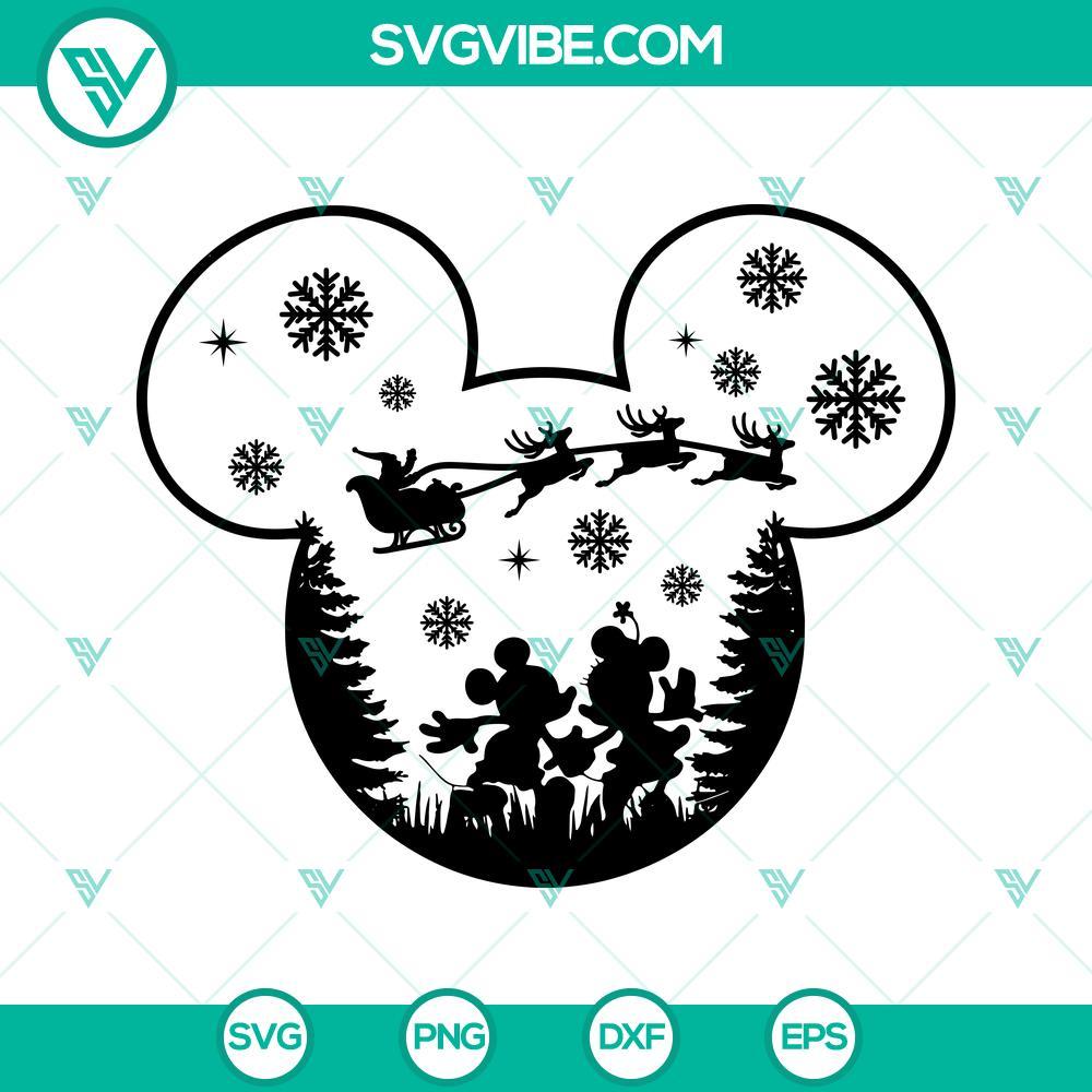 mickey christmas svg mickey santa svg christmas svg holiday svg mouse ears christmas svg png dxf eps 4 mockup