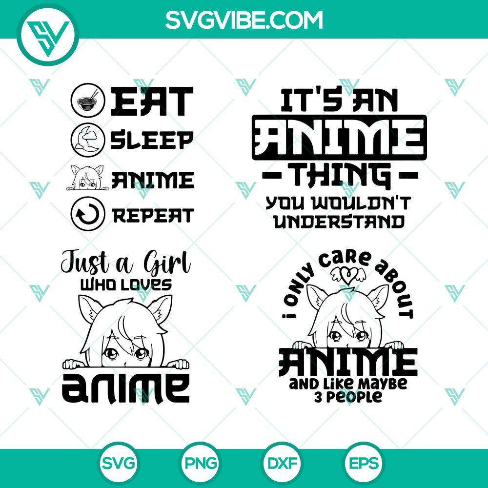 anime svg bundle just a girl who loves anime svg anime svg manga svg girl loves anime svg manga lovers svg 5 mockup