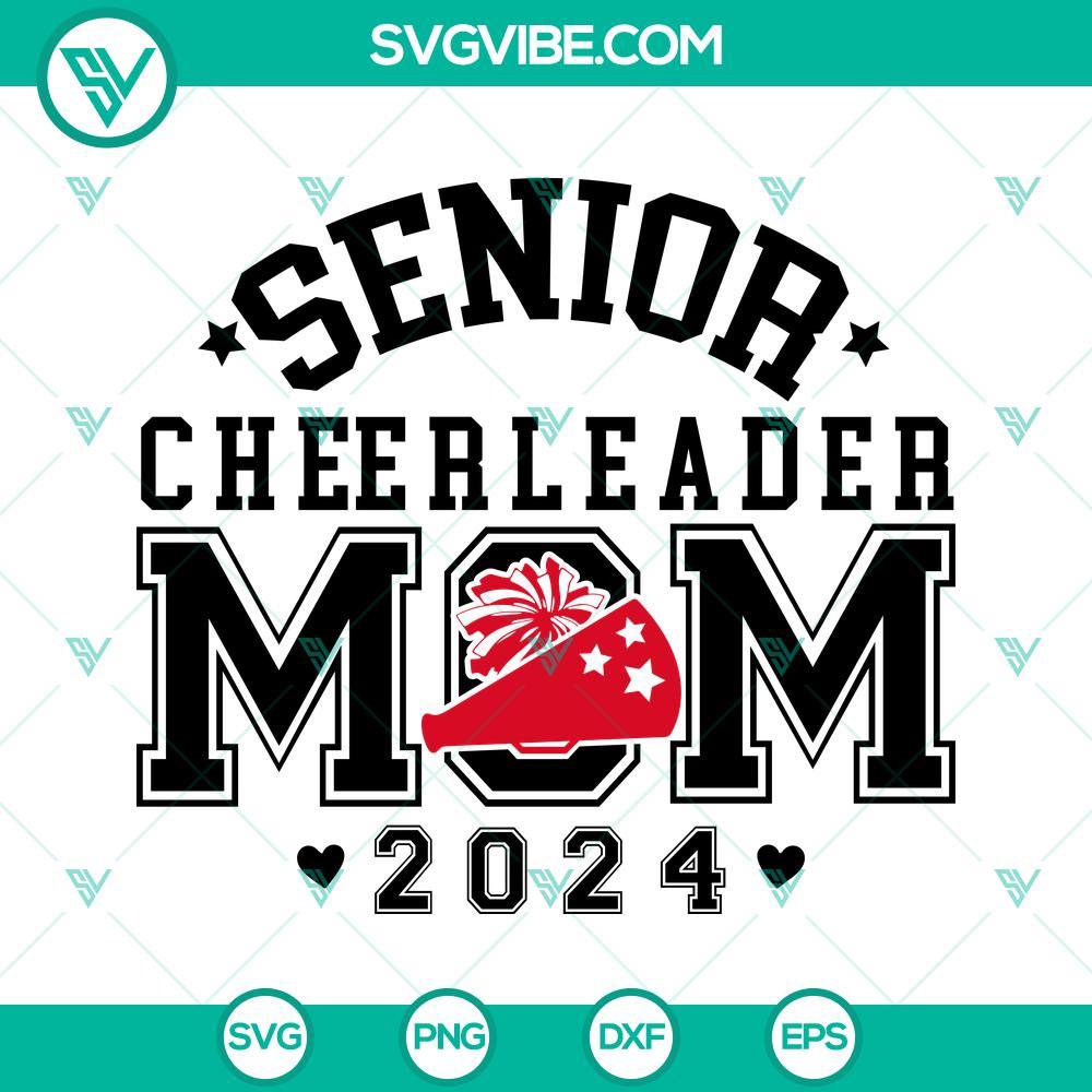 senior cheerleader mom 2024 svg cheer megaphone svg cheerleading svg senior mom 2024 svg 2 mockup