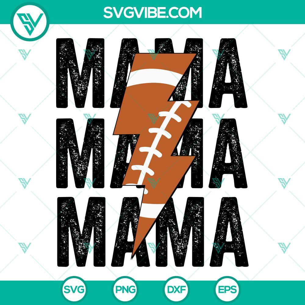 papa mama football svg bundle football mom svg football distressed lightning bolt svg 4 mockup