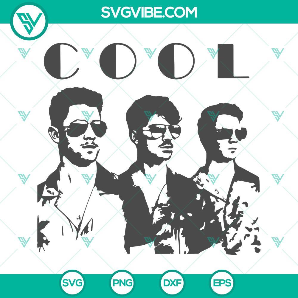 jonas brothers cool svg png eps dxf digital download cricut silhouette 9 mockup