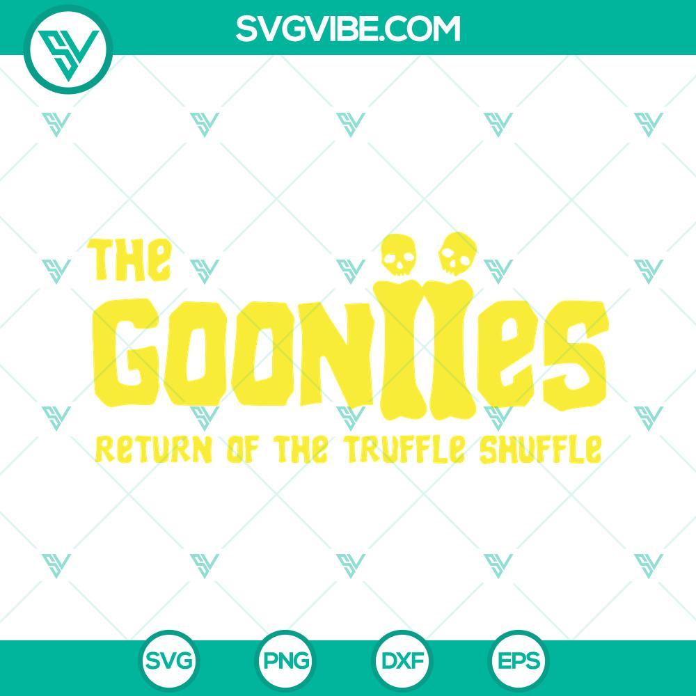 gooniies return of the truffle shuffle svg png dxf eps cricut files 3 mockup