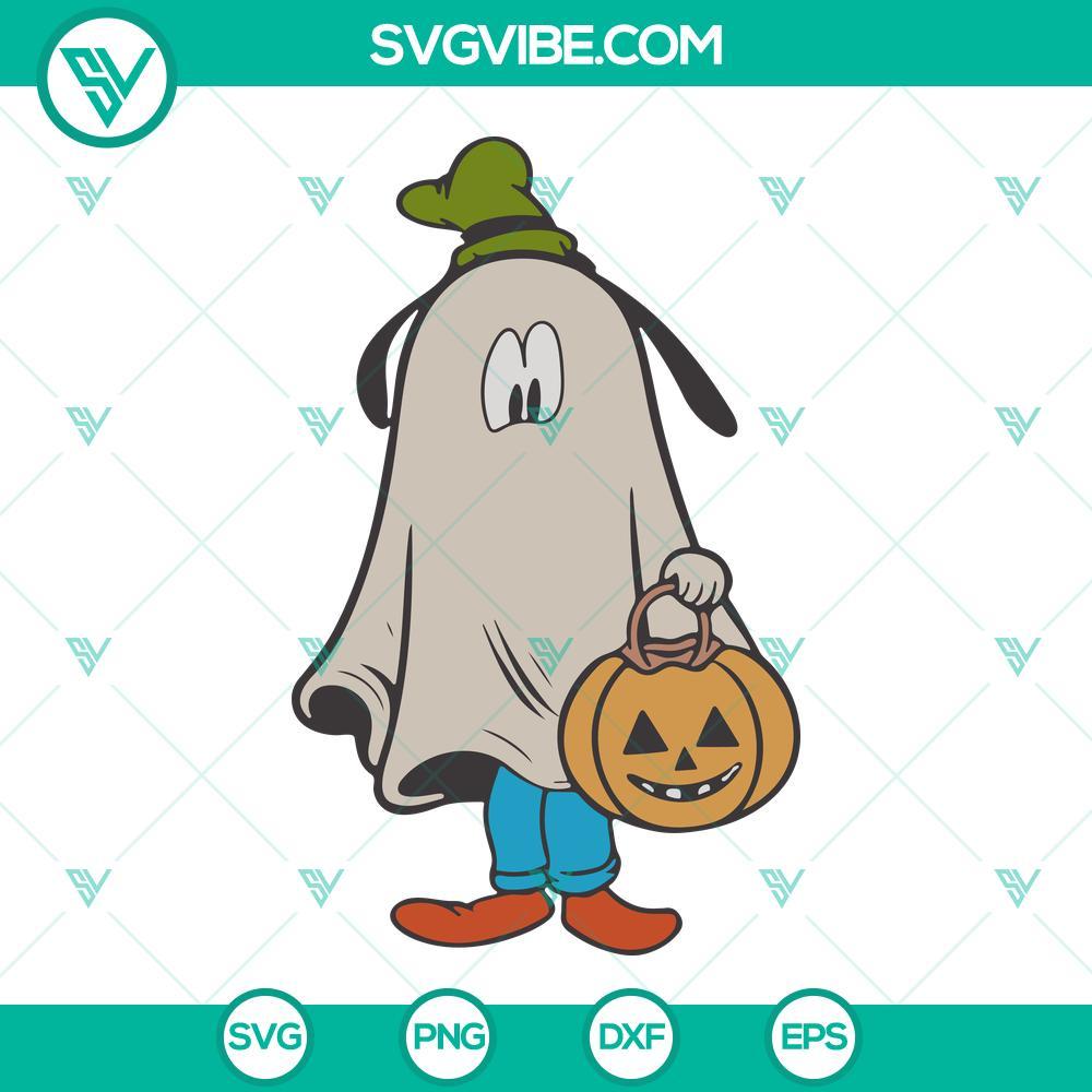 goofy ghost halloween pumpkin svg disney goofy halloween svg png cut files 3 mockup