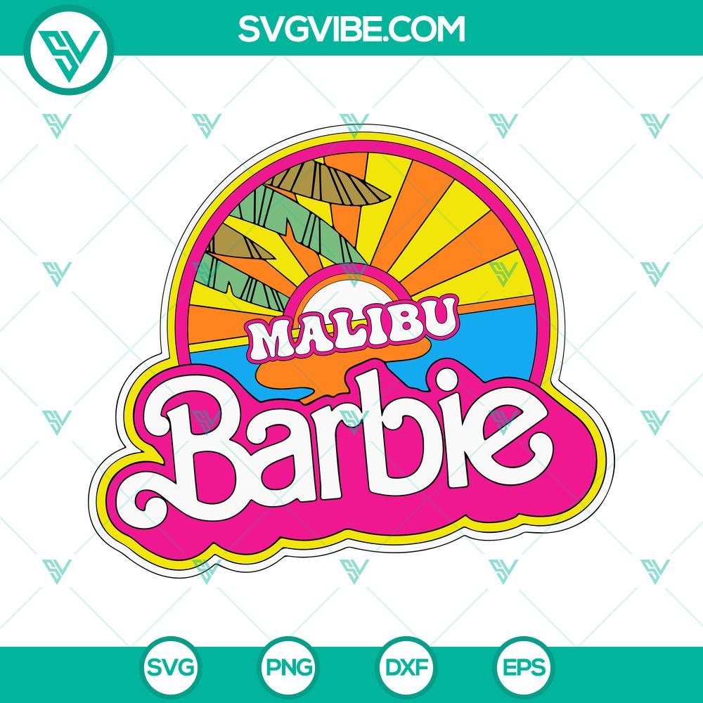 malibu barbie svg barbie svg malibu beach svg barbie 2023 svg png dxf eps 6 mockup