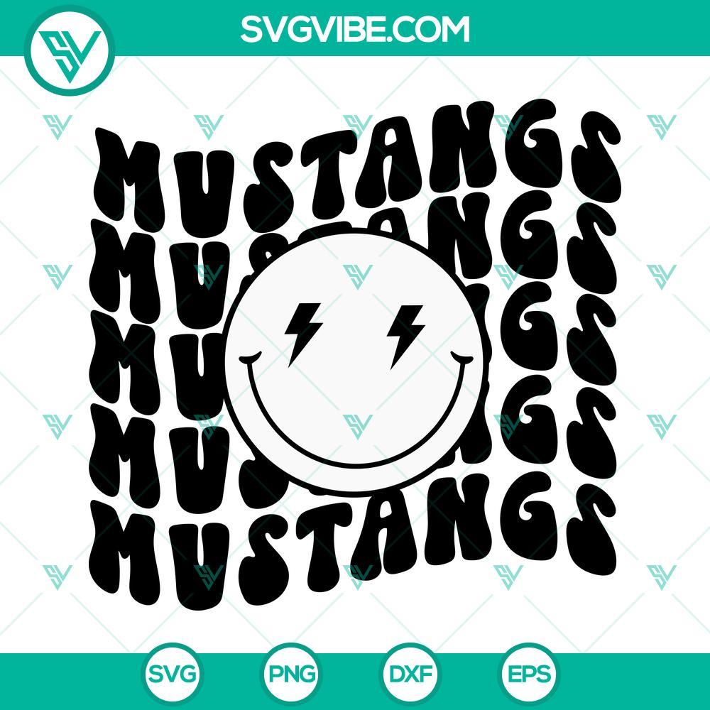 mustangs smiley face svg mustangs svg mustangs football svg 4 mockup