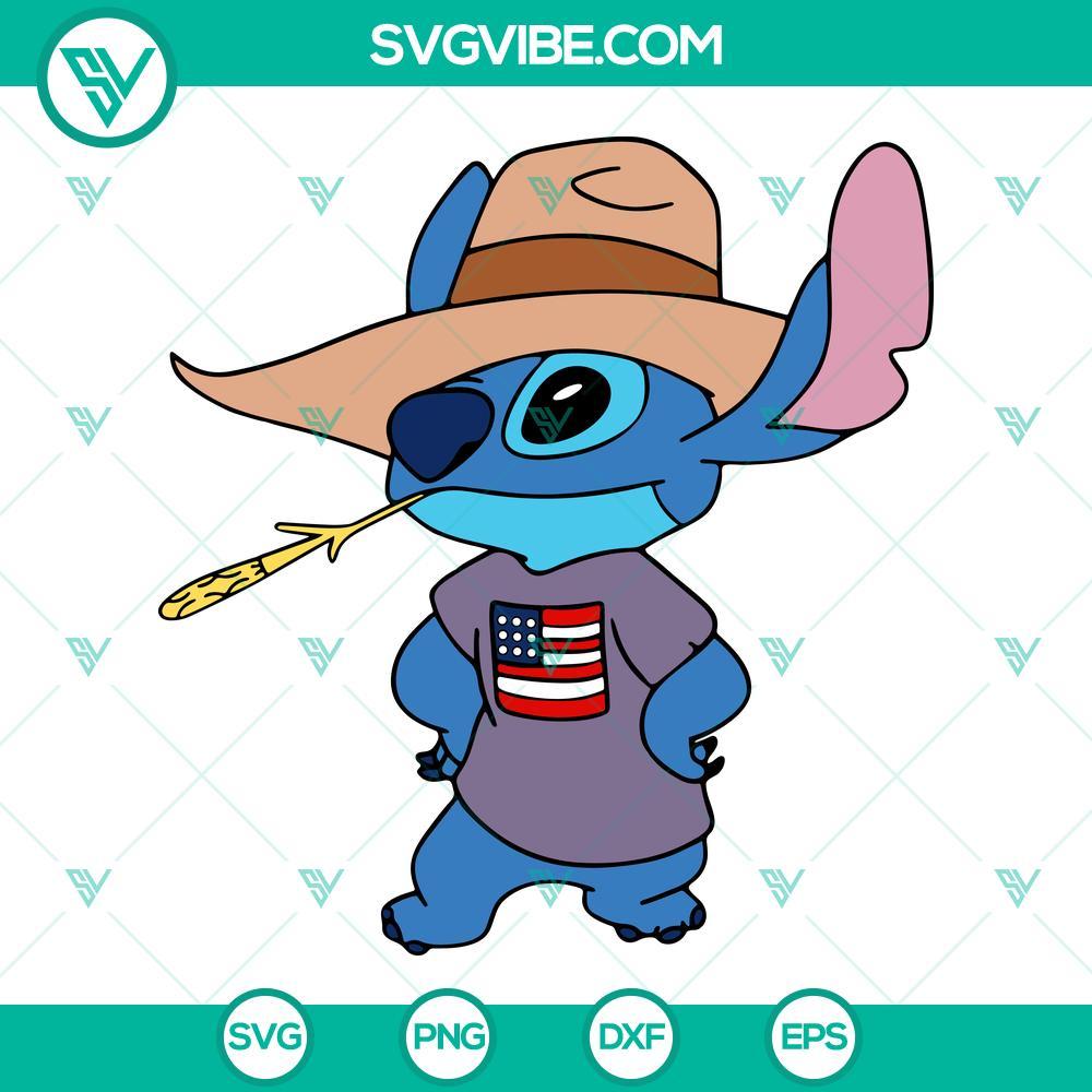 stitch cowboy svg lilo and stitch western country svg png dxf eps cricut files 4 mockup