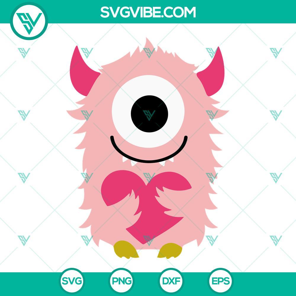 valentine monsters svg bundle love monster svg valentine s day svg png dxf eps cricut 5 mockup