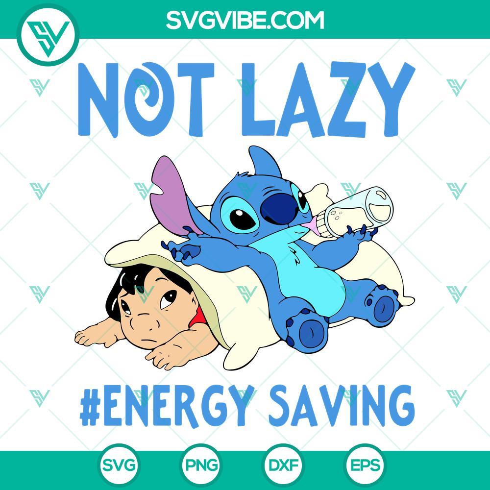 not lazy energy saving svg lilo and stitch svg funny disney cartoon svg png dxf eps 7 mockup