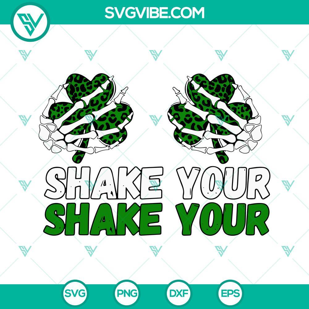 shake your svg skeleton hand boob shamrock leopard svg lucky woman svg st patricks day svg cricut silhouette 8 mockup