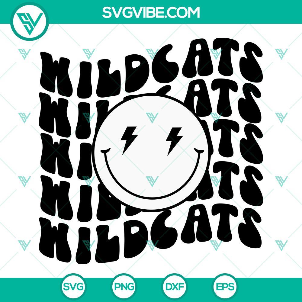 wildcats smiley svg wildcats svg wildcats football svg 7 mockup