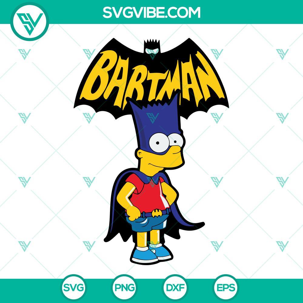 bart batman svg bart simpson svg png dxf eps cricut 2 mockup