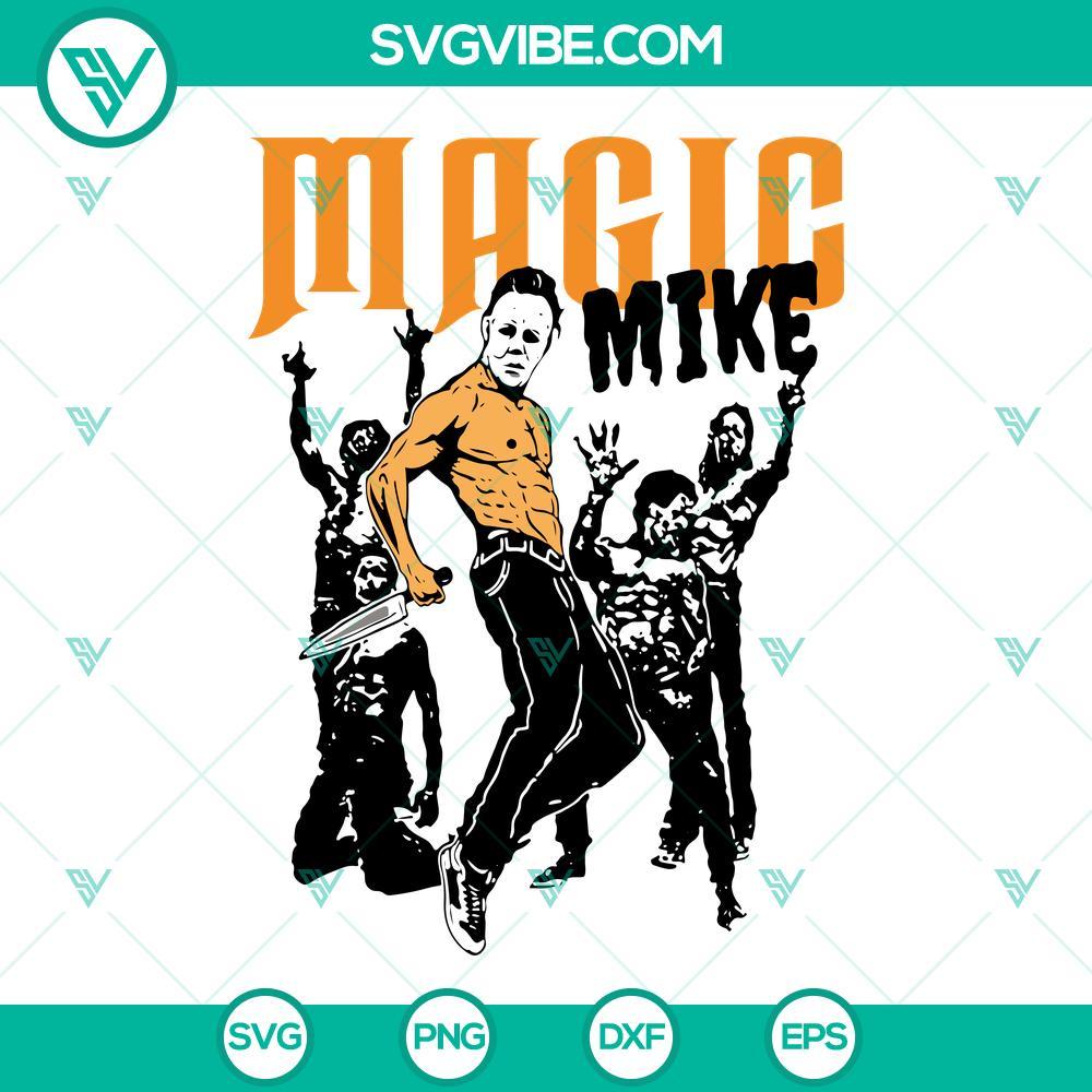 magic mike michael myers svg michael horror movie dancing svg funny magic mike halloween svg png dxf eps 7 mockup