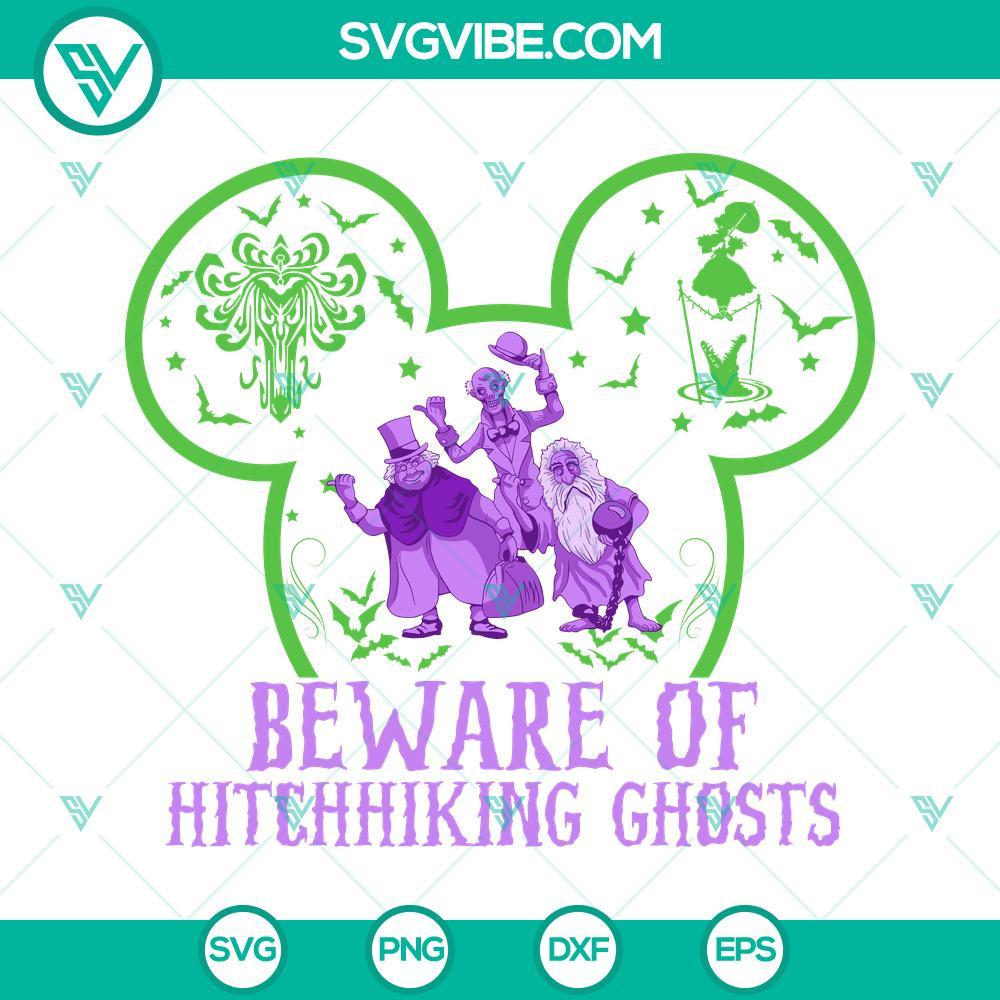 mickey ears haunted mansion svg beware of hitchhiking ghosts svg disney halloween movies svg png dxf eps 9 mockup