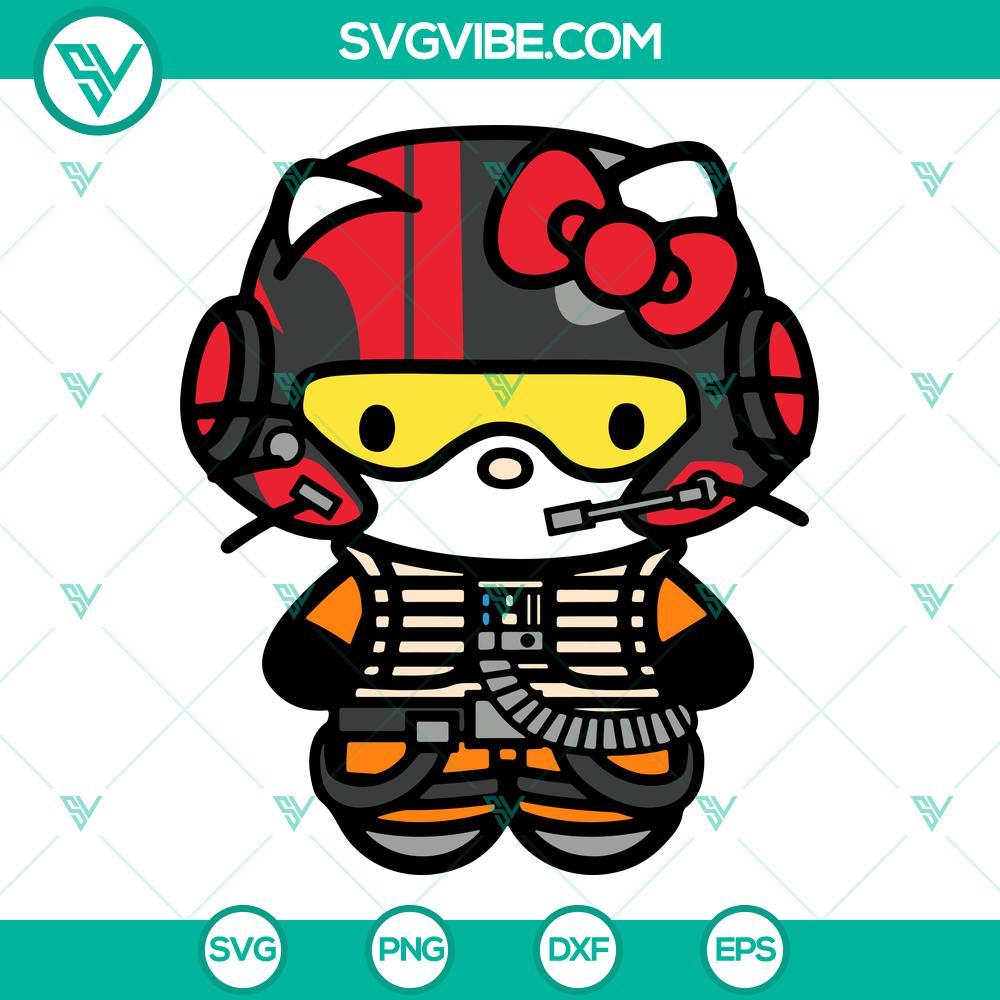 hello kitty poe dameron svg kitty star wars svg png dxf eps cricut 5 mockup