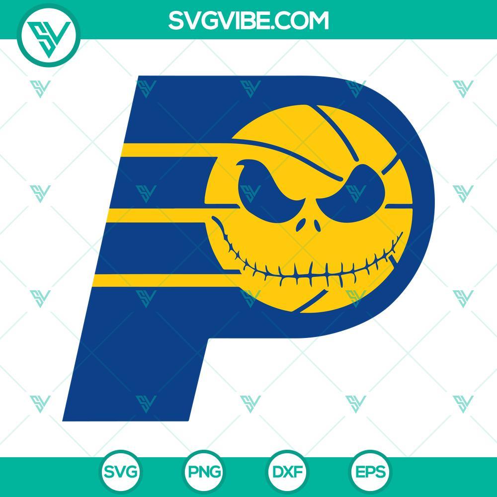 indiana pacers jack skellington svg png dxf eps cut files 1 mockup