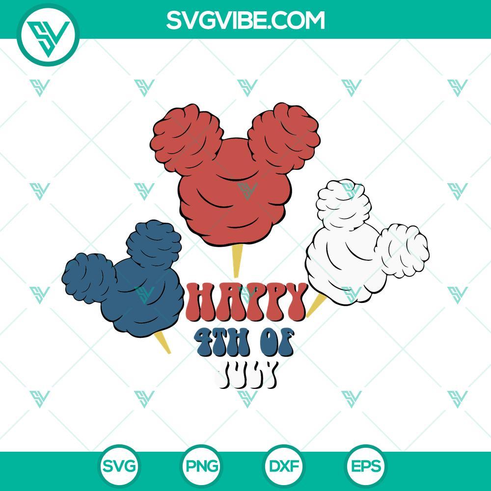 happy 4th of july mickey cotton candy svg america svg disneyland independence day svg png dxf eps files 5 mockup