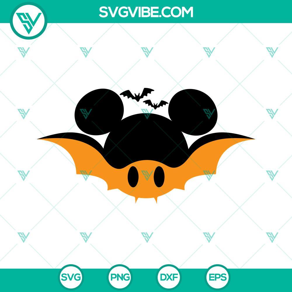 mickey and minnie bat ears halloween svg png dxf eps cut files 4 mockup