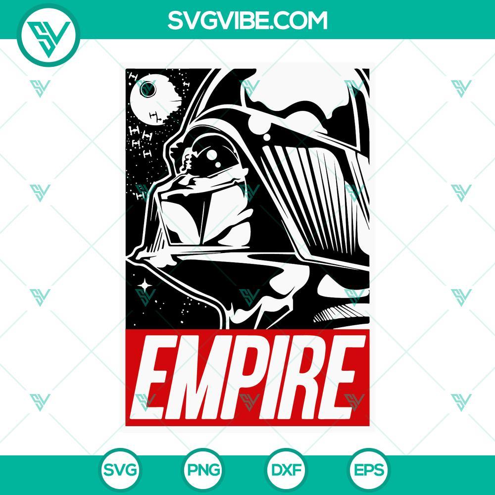 darth vader empire poster svg emperor vader svg star wars svg png dxf eps 10 mockup