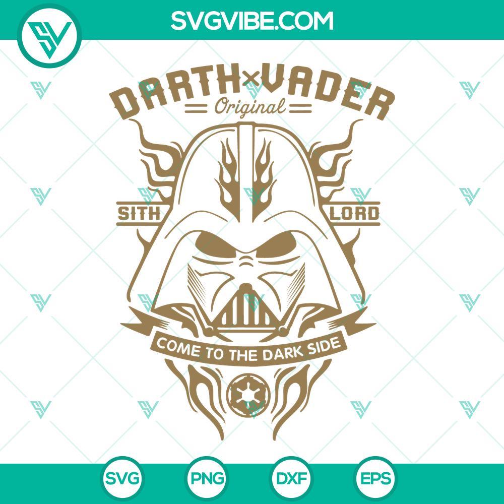 darth vader original sith lord svg come to the dark side svg star wars svg png dxf eps 10 mockup