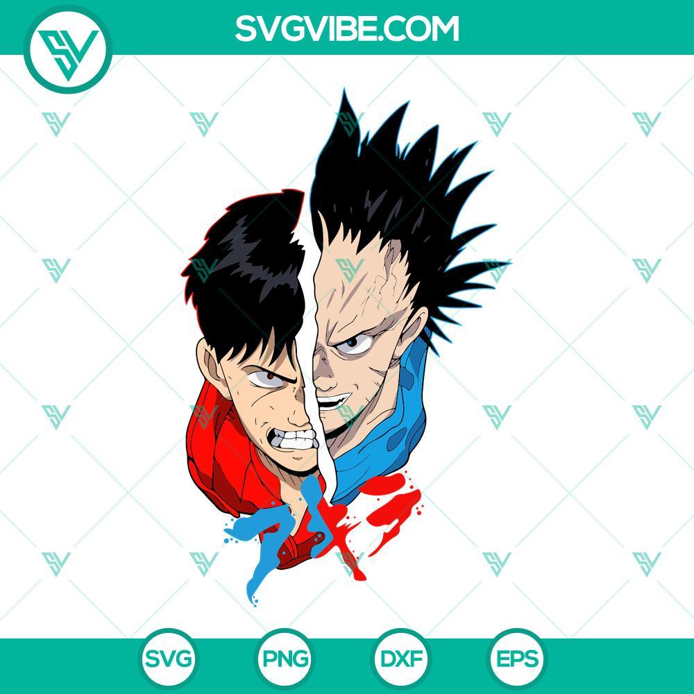 kaneda and tetsuo face svg akira svg anime svg png dxf eps cricut files 10 mockup