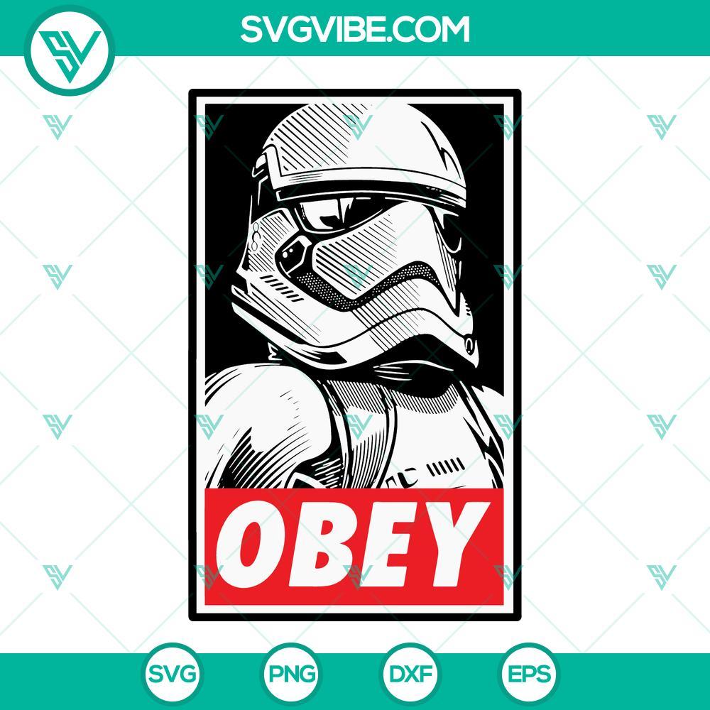 obey stormtrooper svg star wars obey poster svg png dxf eps cricut 7 mockup