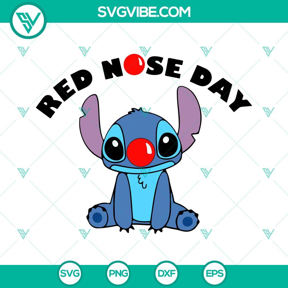 stitch red nose day svg fund raising svg funny red nose svg png dxf eps cricut designs 7 mockup