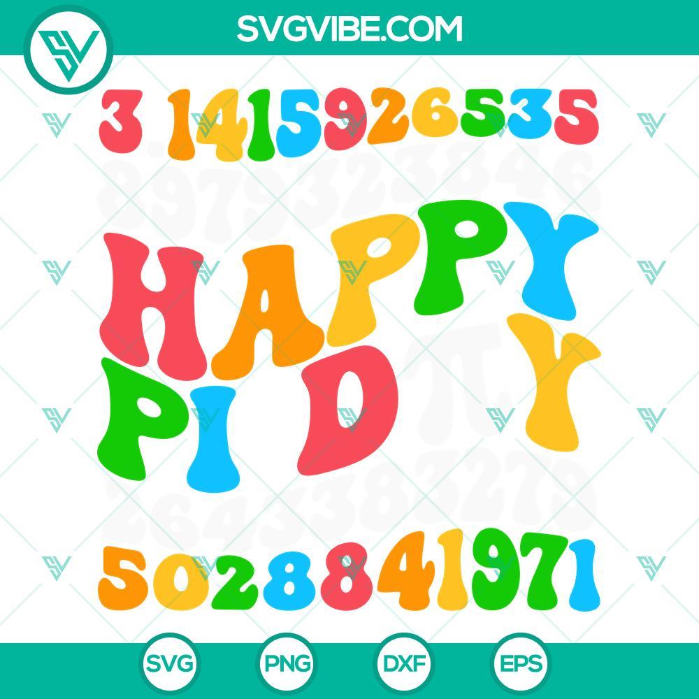 wavy happy pi day svg 3 14 pi number svg march 14th svg elementary teacher svg png dxf eps 1 mockup