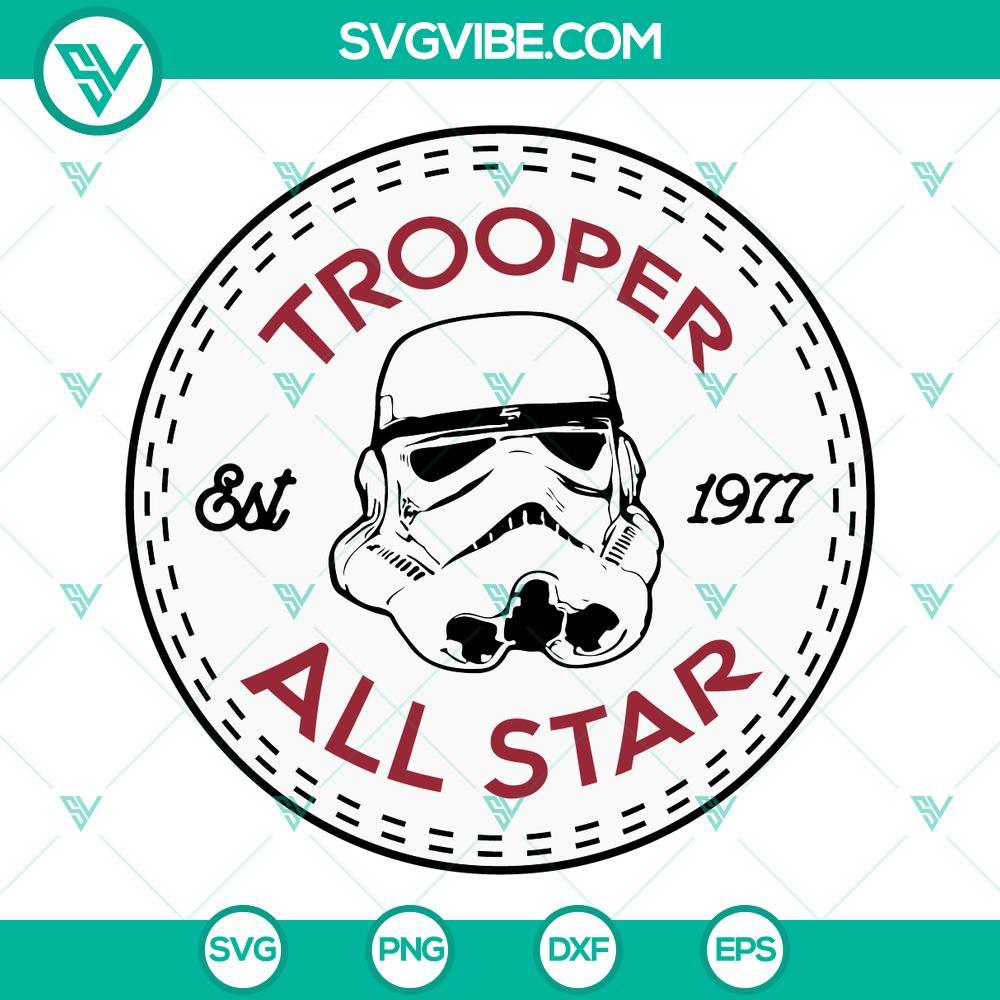 trooper all star est 1977 logo svg stormtrooper svg star wars converse svg png dxf eps 6 mockup