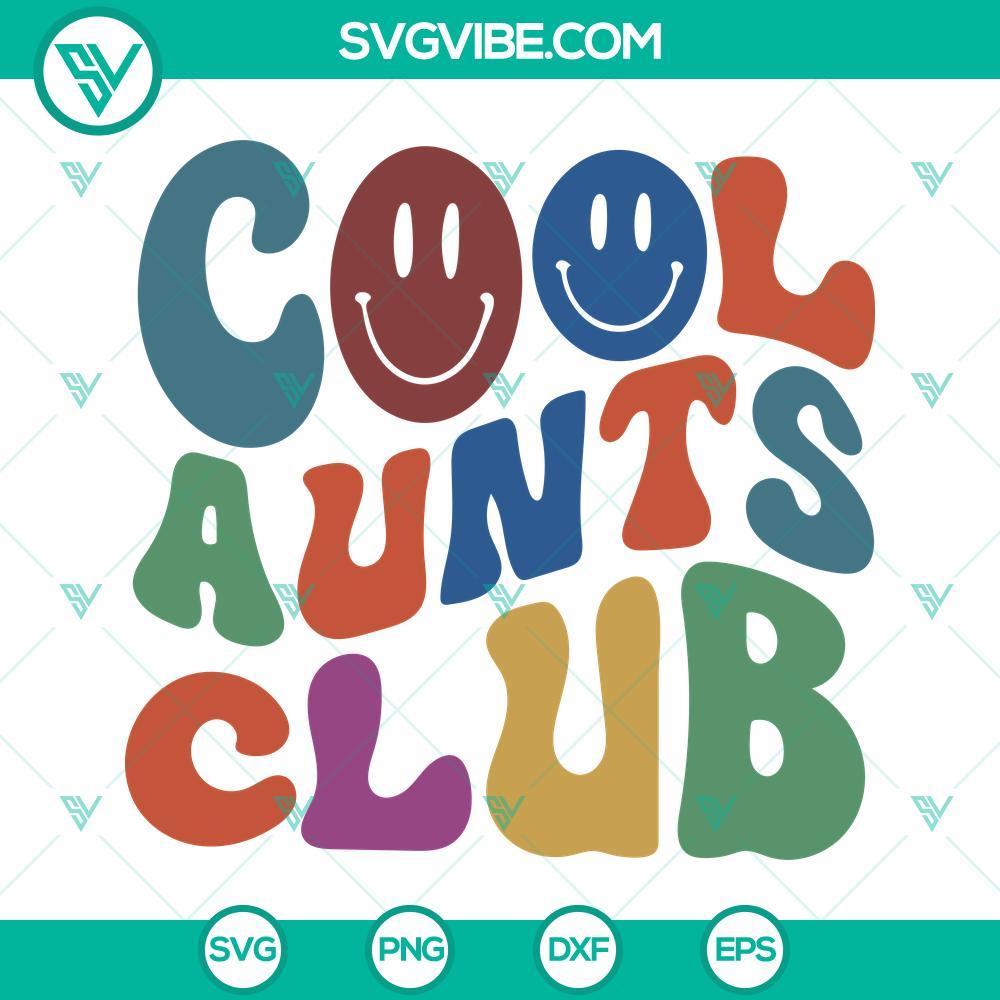 cool aunts club svg auntie svg gift for aunt svg png dxf eps cutting files 10 mockup