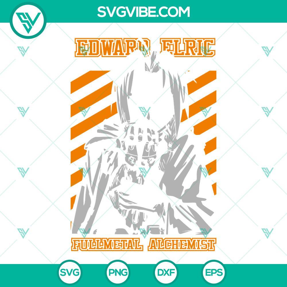 edward elric svg fullmetal alchemist svg anime series svg png dxf eps cut files 10 mockup