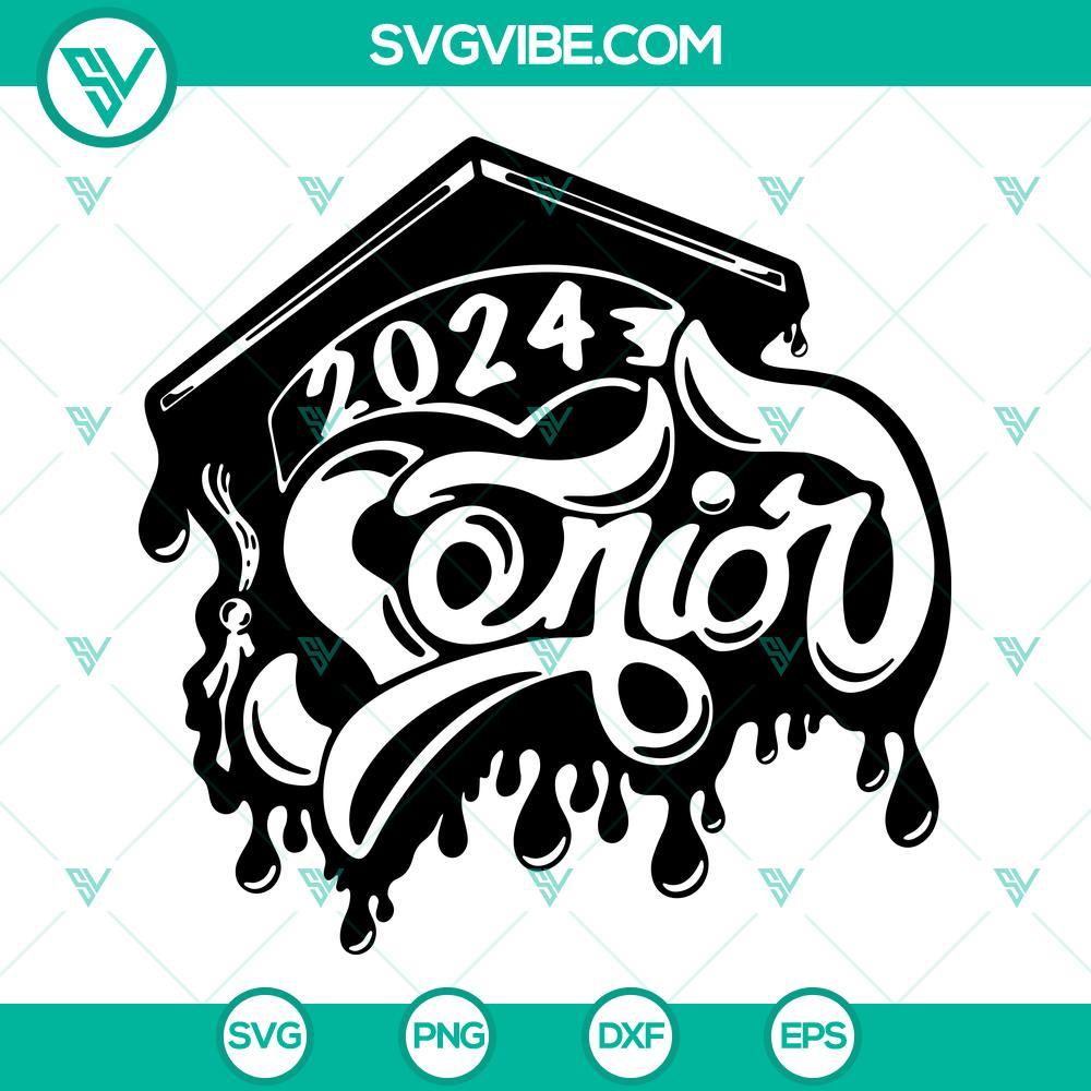 senior 2024 drip svg class of 2024 svg high school graduation svg senior graduation 2024 svg 4 mockup