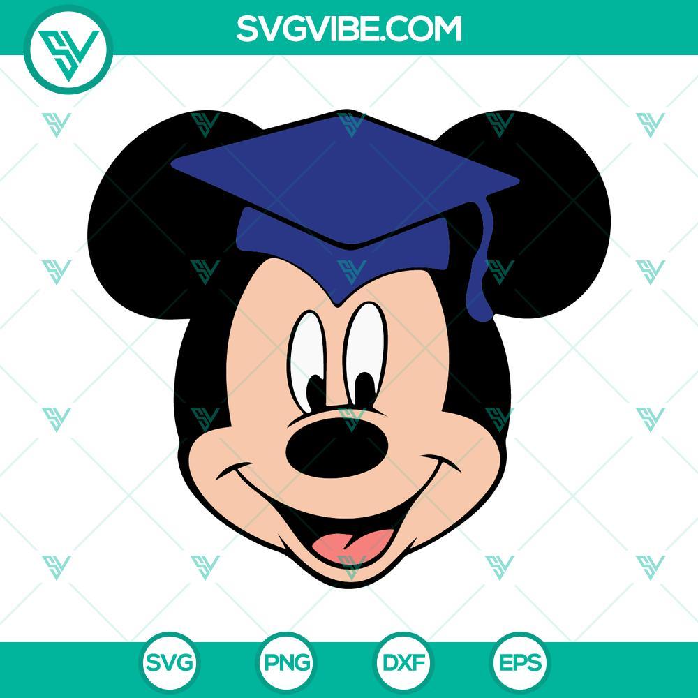 mickey graduation cap svg graduation boy svg student grad svg disney school svg png dxf eps digital download 4 mockup