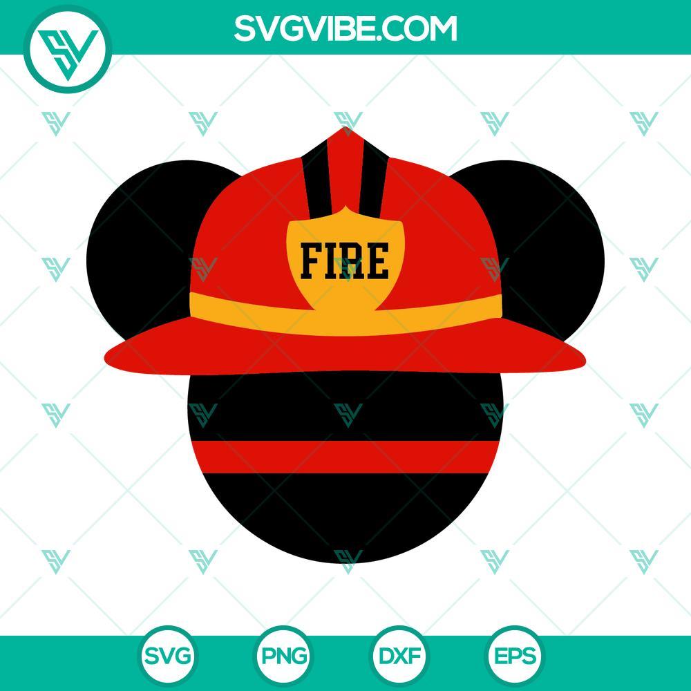 mickey head fire helmet svg bundle mickey firefighter svg fire fd svg disney firefighters day svg png dxf eps 5 mockup