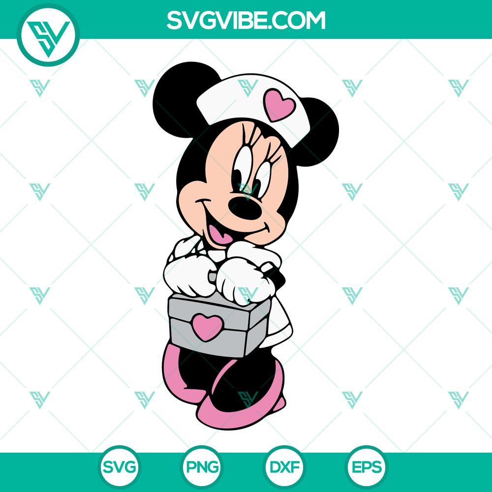 minnie nurse svg mouse nurse svg healthcare box svg disney medical svg png dxf eps 7 mockup