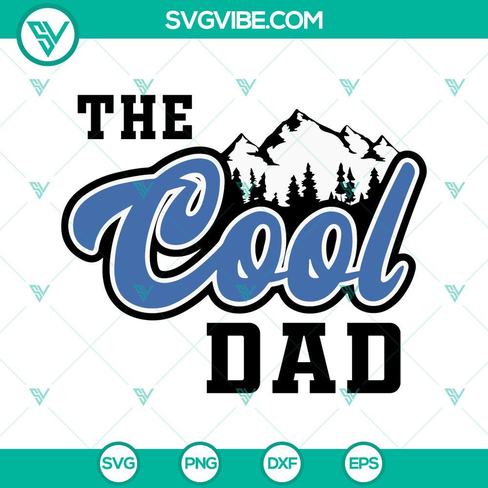 the cool dad coors light svg mountain svg funny dad svg fathers day svg png dxf eps 8 mockup