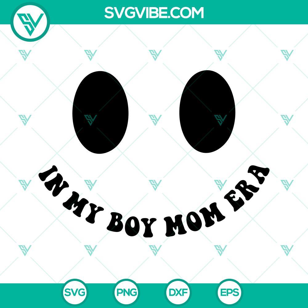 in my boy mom era svg boy mama svg retro mom era svg trendy mom quote svg png dxf eps for shirt 5 mockup