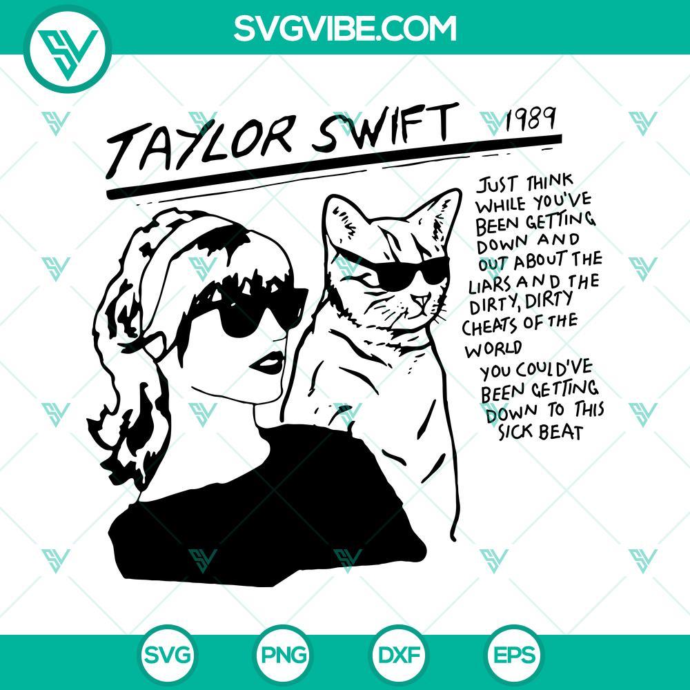 taylor swift with cat svg karma cat svg eras tour png swiftie svg png dxf eps digital download 8 mockup