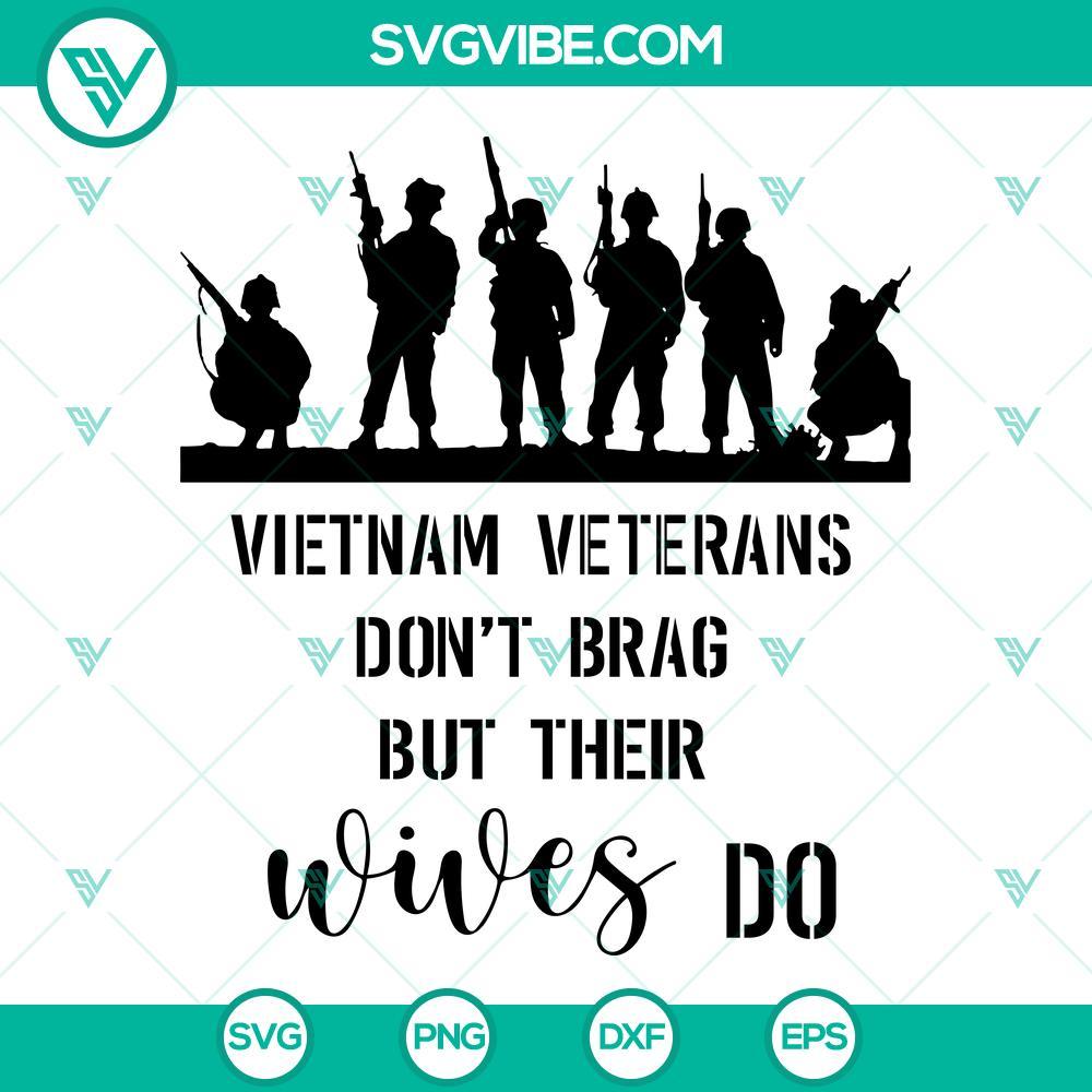 veterans dont brag but their wives do svg proud wife of a vietnam veteran svg png dxf eps 9 mockup