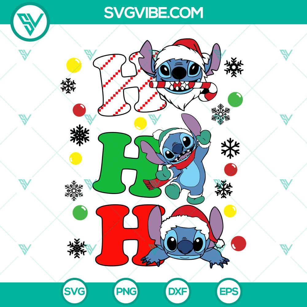 stitch ho ho ho christmas svg stitch santa claus svg stitch christmas svg png files 3 mockup